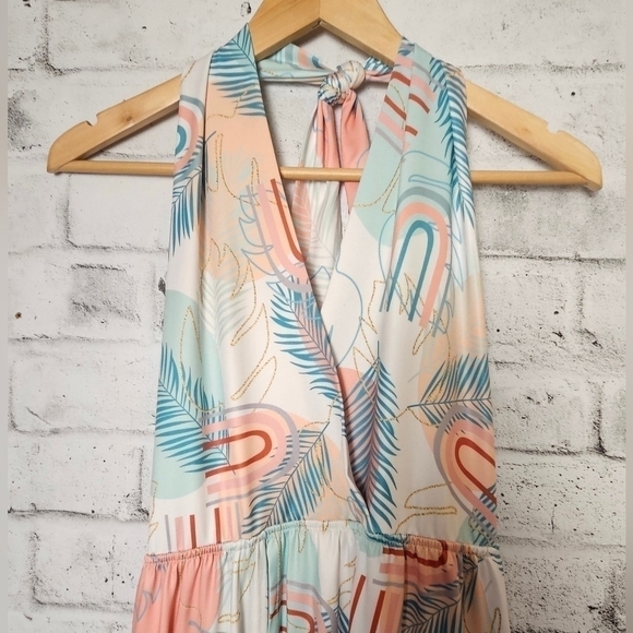 CBR Halter Romper / Maxi Dress - Picture 6 of 8